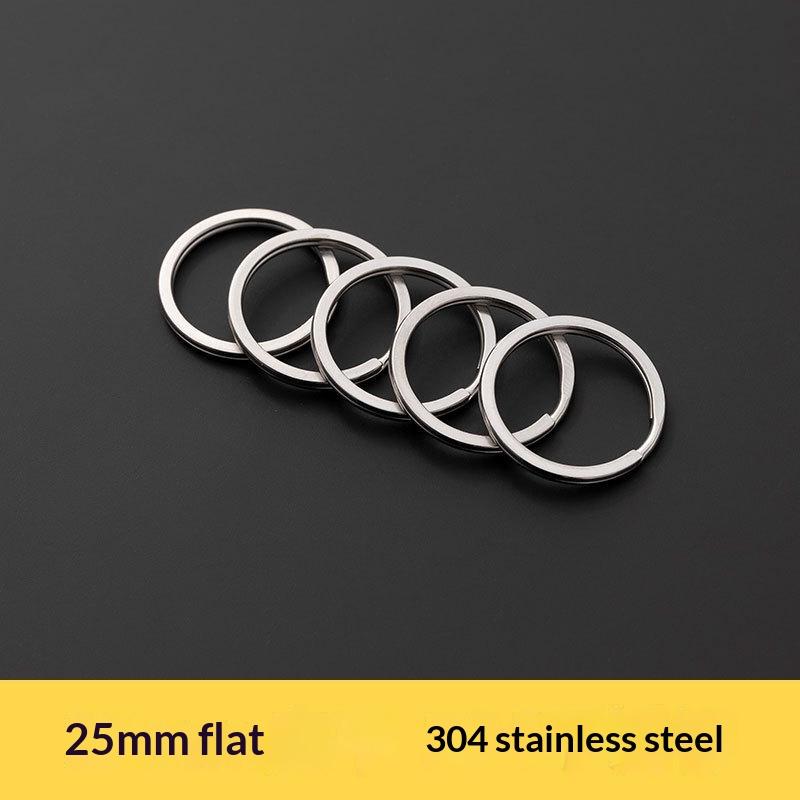 1 Stück Massiver Metall-Sprengringe Doppelöse Schlüsselanhänger 15-38mm Tasche Hakenverbinder Schlüsselanhänger Schlüsselhalter DIY Lederhandwerk Beschläge