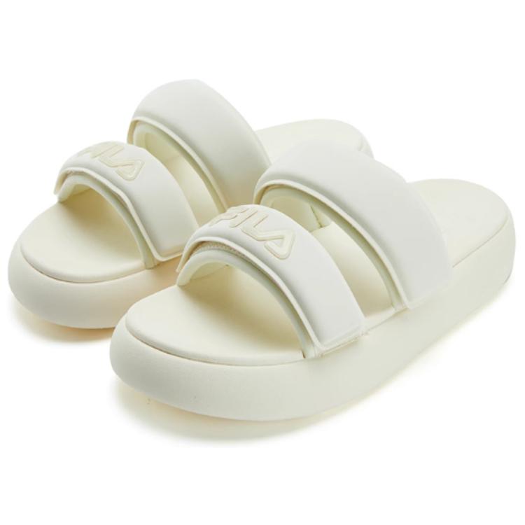 Fila Donut Fashion Versatile Simple Comfortable Slide Sandals Women Footwear Off-White F12W421505FAW