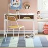 Grid Children's Carpet Green Blue Broken Living Room Bedroom Children's Mats Retro Minimalist Art Room Home Decoration Rugs