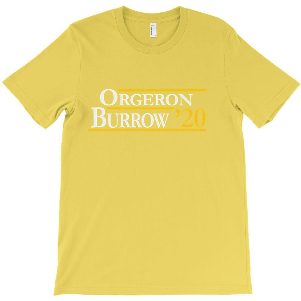 Orgeron und Burrow für Dunkles T-Shirt Günstig Mann Kurzarm Rundhalsausschnitt