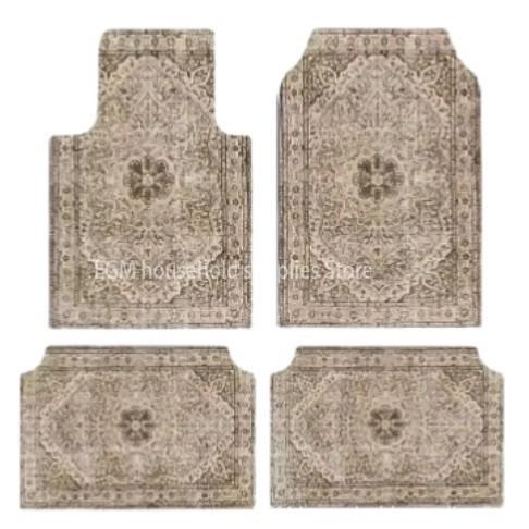 Bohemian Car Floor Mats Non Slip Soft Washable Universal Auto Foot Pads Vintage Interior Rugs