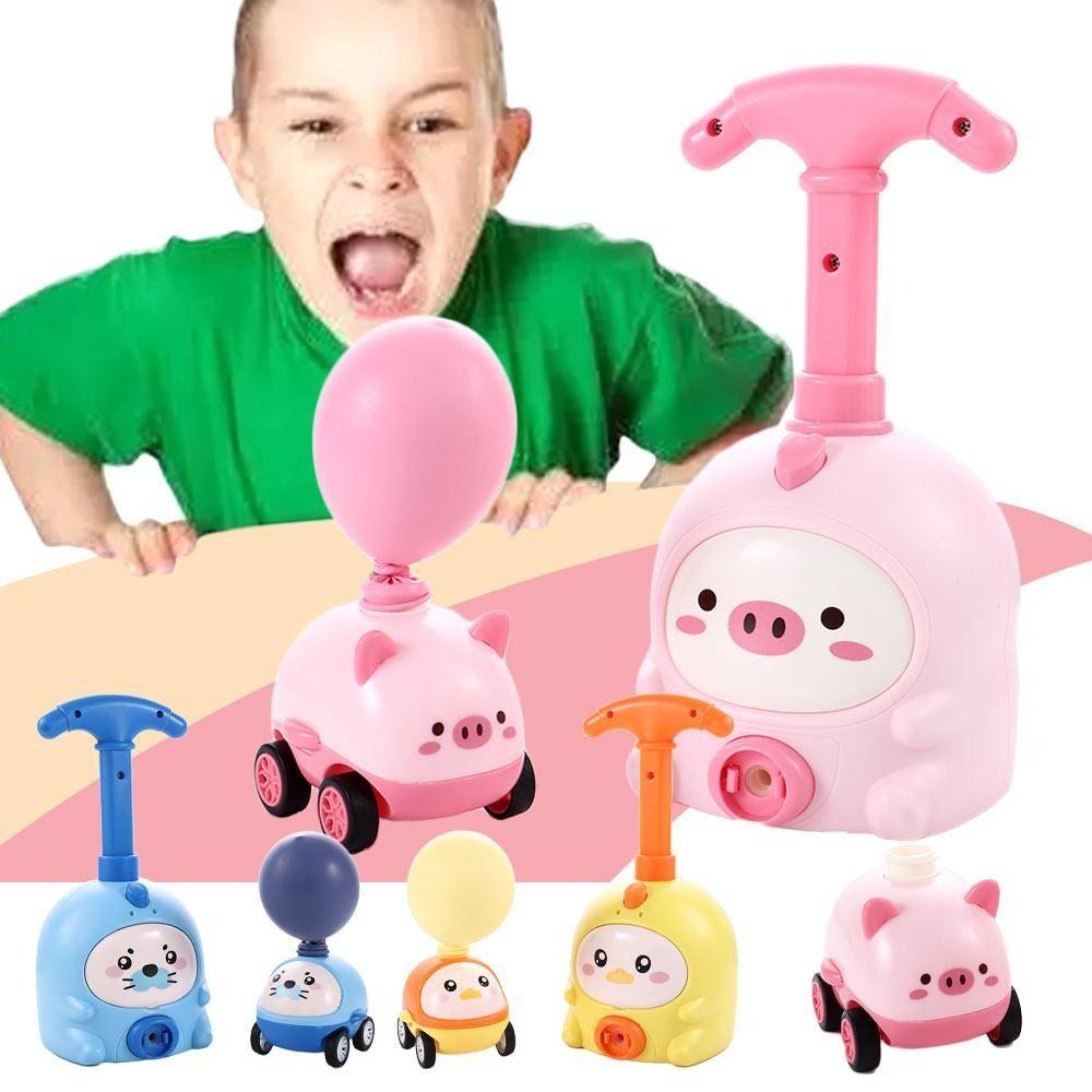 Stimulating Inertia Balloon Launcher Toy Balloon Powered Car Toy  Children Educational