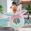 1 Pcs 90# Inflatable Swimming Ring Mermaid Tail Sequin Pool Ring Floating Beach Party Toys For Adult Kids