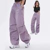 Damen Streetwear Weitbeinige Baggy Sweatpants Weibliche Vintage Hip Hop Jogginghosen Cargohosen