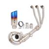 For Adventure CFMOTO 675SR 2024-2025 657NK 2025 Motorcycle Slip On Exhaust System 51 Muffler Header Link Pipe Stainless Steel