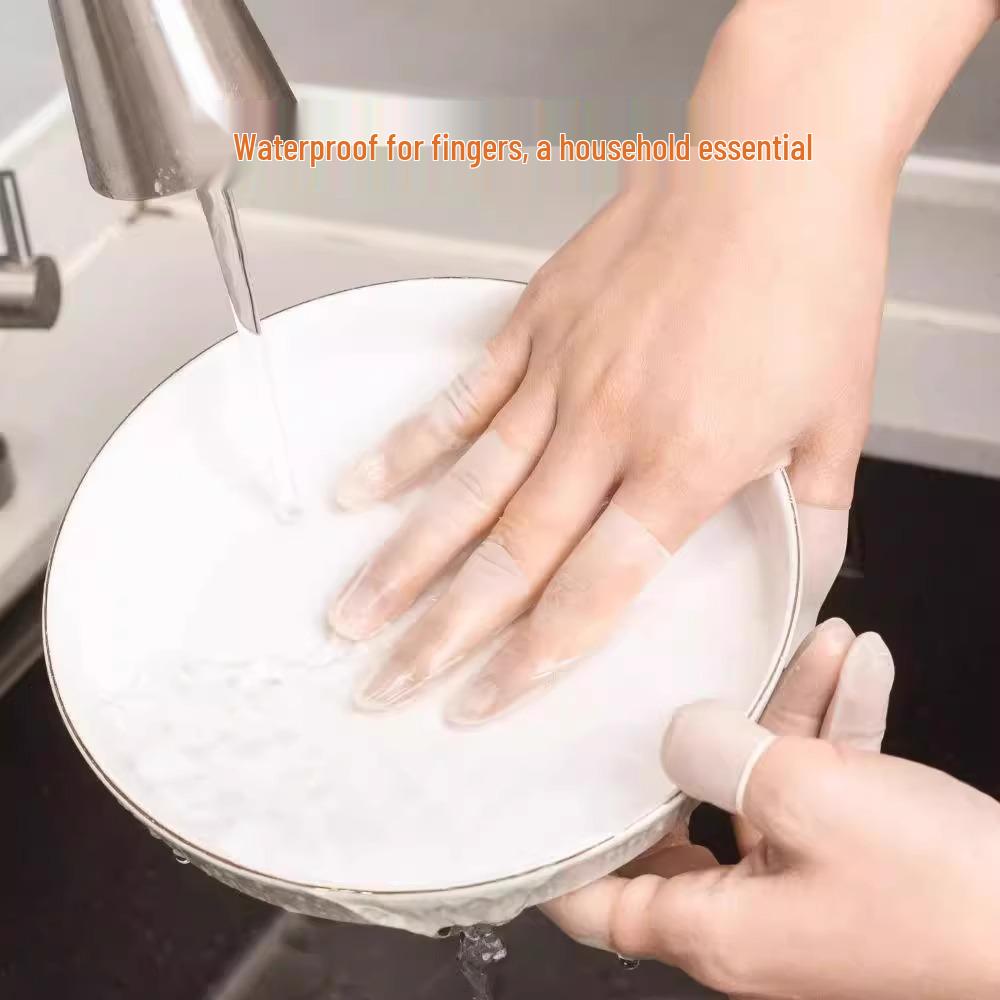 Moisturizing Latex Finger Cots: Disposable, Anti-Cracking, Anti-Dry, Frosted, Waterproof, Anti-Freeze Fingertip Sleeves.
