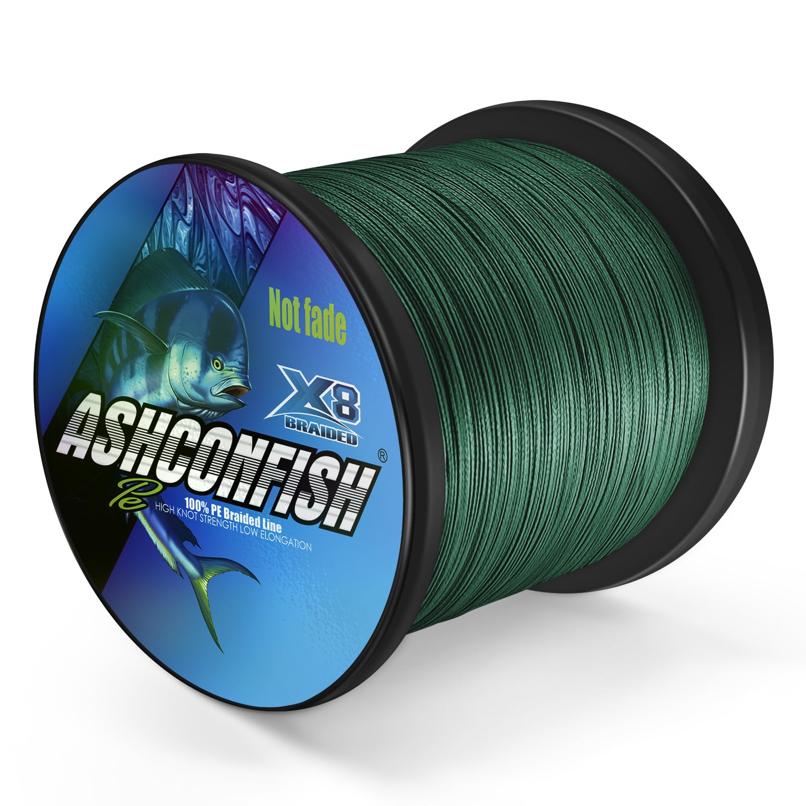 

Ashconfish PE Рыболовная Супер Высокая Истираемость Низкая Утка Стойкая к Выцветанию Леска, 8-Прядная, 1000 м, Прочная, Чувствительная, Устойчивая, Растяжимая, Зеленая,