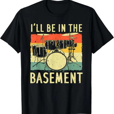 Design de Batterie Cool Pour Hommes Femmes Batterie Batterie Batteur T-Shirt