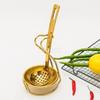 Leaky Stainless Steel Gold Plated Spoon Thickened Household Commercial Spoon Hot Pot Restaurant Ladle Cooking Soup Spoons