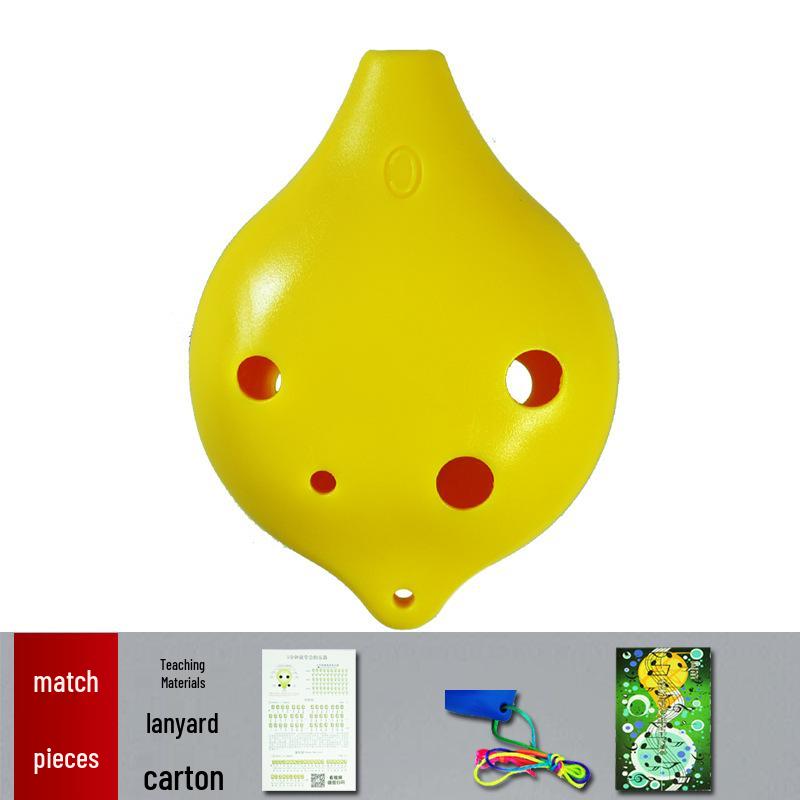 Ocarina 6-Hole C-Key Alto, Drop-Resistant Resin Plastic for Students and Home Use