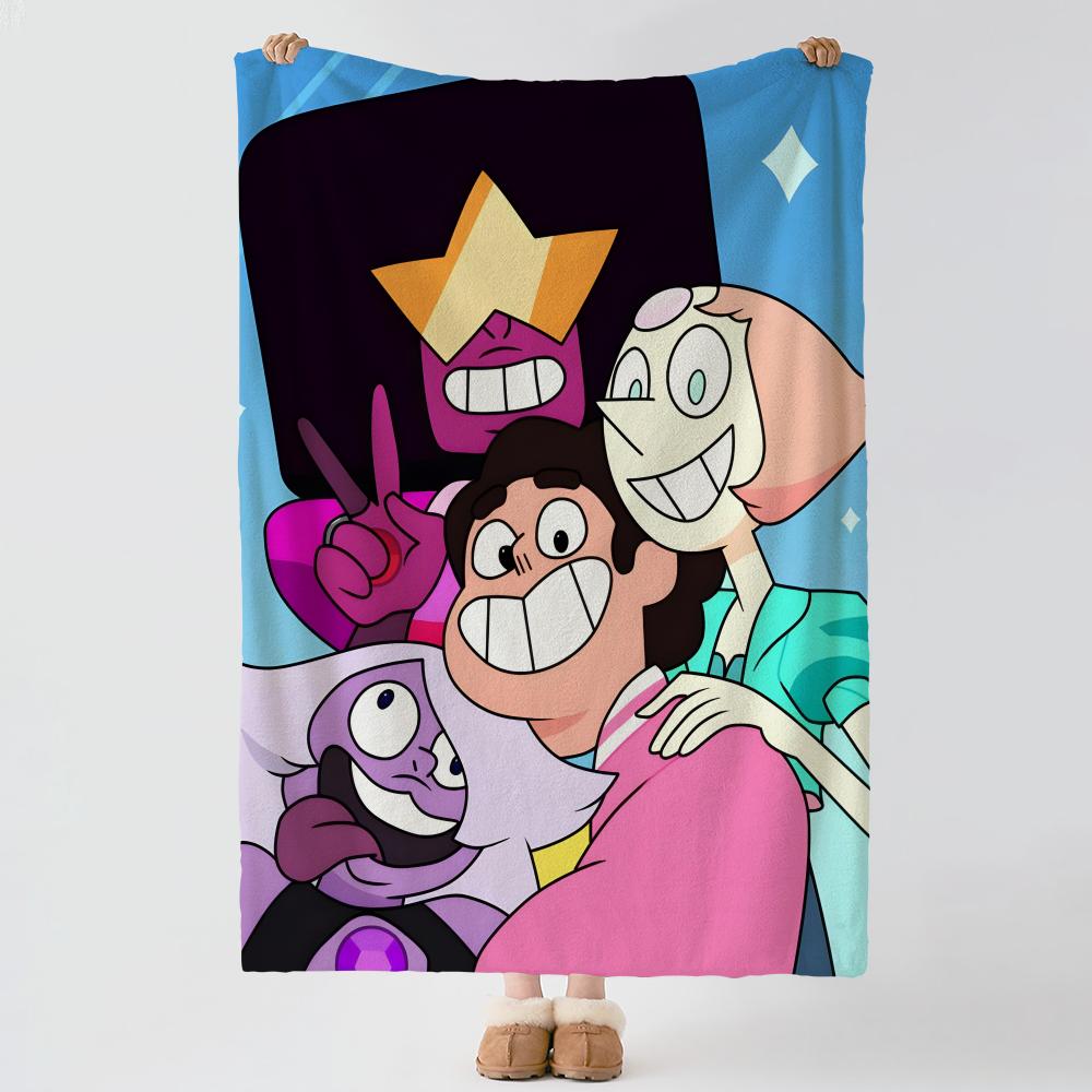 Cartoon S-Steven Universe-e Wurf Dicke Komfort Flanell Steppdecke, Mehrzweckgebrauch Innen Außen Tägliches Nickerchen