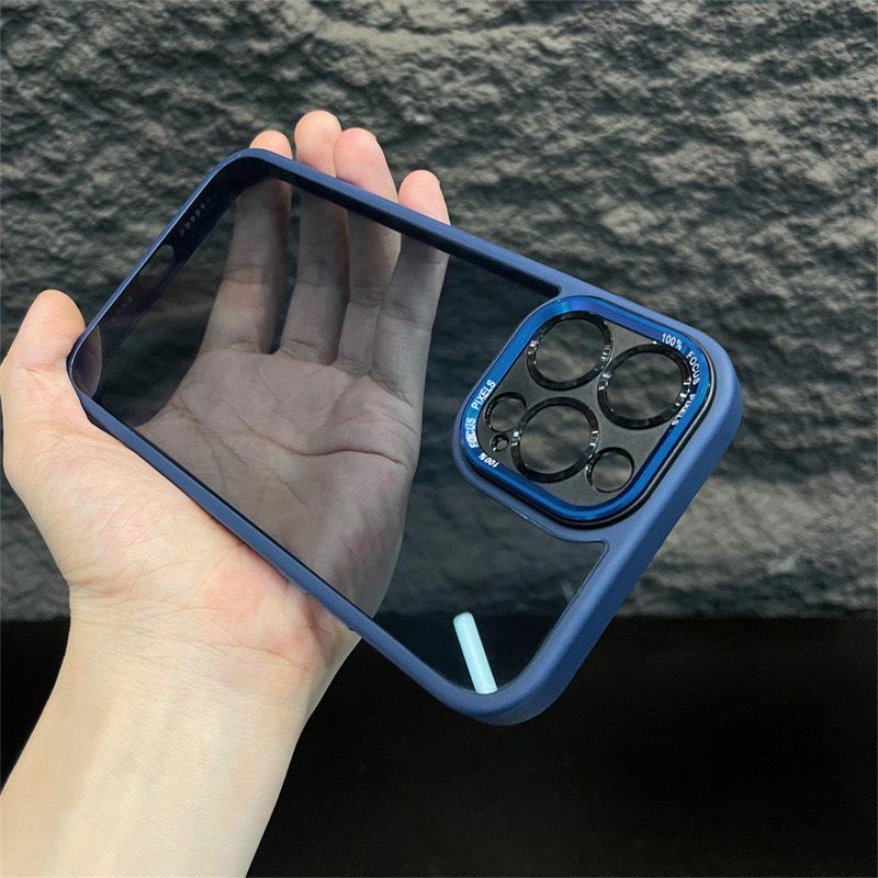 Applicable To Apple 17 Premium Metal Lens Full inclusive Mobile Phone Case IPhone 16 Promax Transparent Leak Mark Protection Case