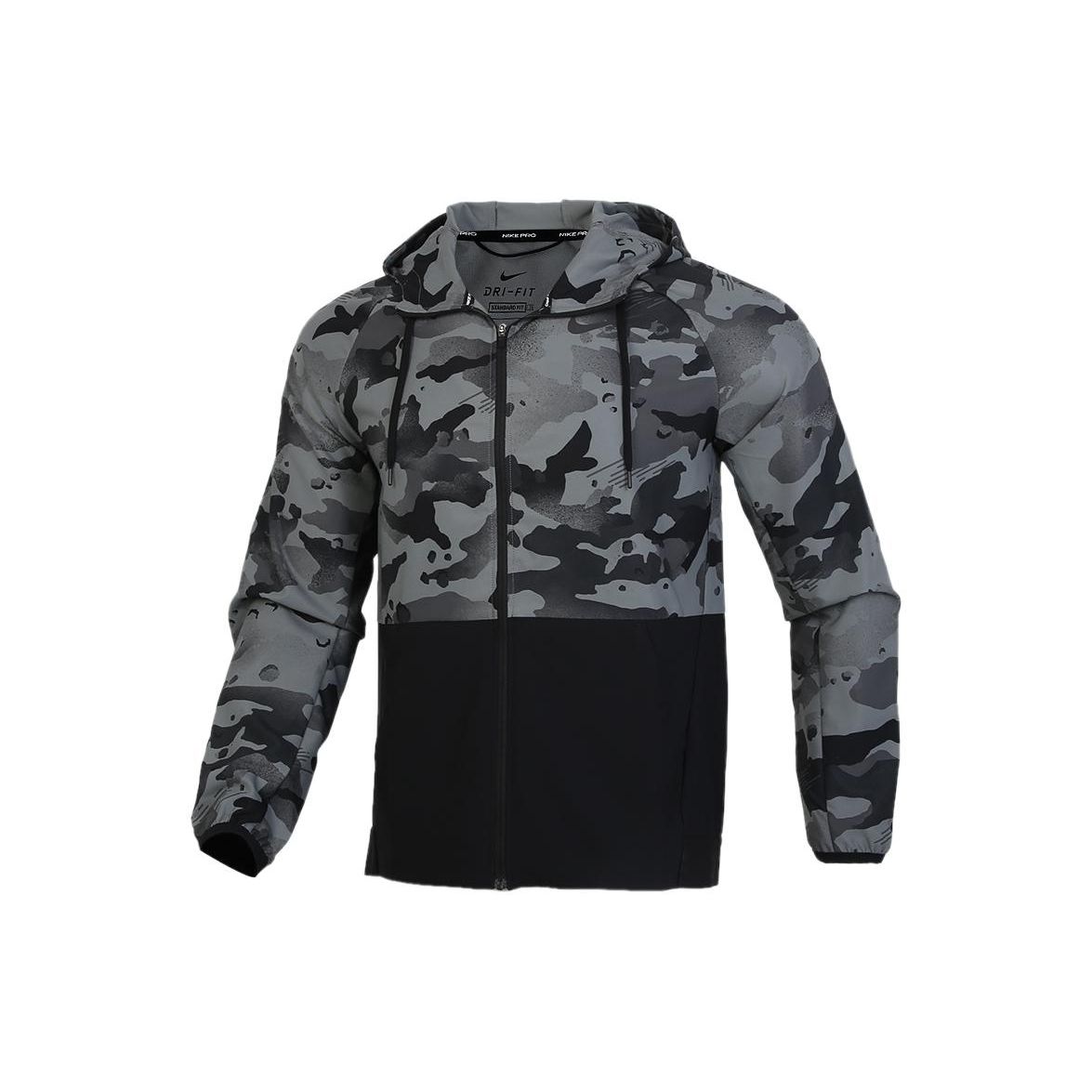 

Мужская повседневная куртка с капюшоном Nike Camo Sport, черная CU4043-010 M