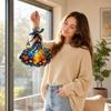 Halloween Witch Acrylic Window Hanging Decoration for Home Garden Car Holiday Ornament