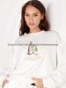 Autumn Arrival: Warm Round Neck Sweatshirt with Girl Print - Versatile & Loose-Fit Outerwear