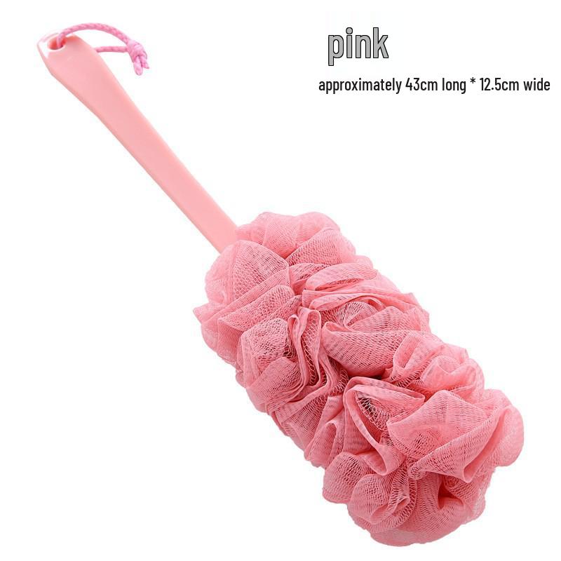 

Щетка для ванны с длинной ручкой, шариком-скрабом и массажной насадкой для спины