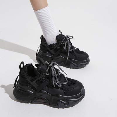 Dad schoenen lente en zomer nieuwe casual veelzijdige veterschoenen platform damesschoenen mode casual kleurcombinatie sportschoenen