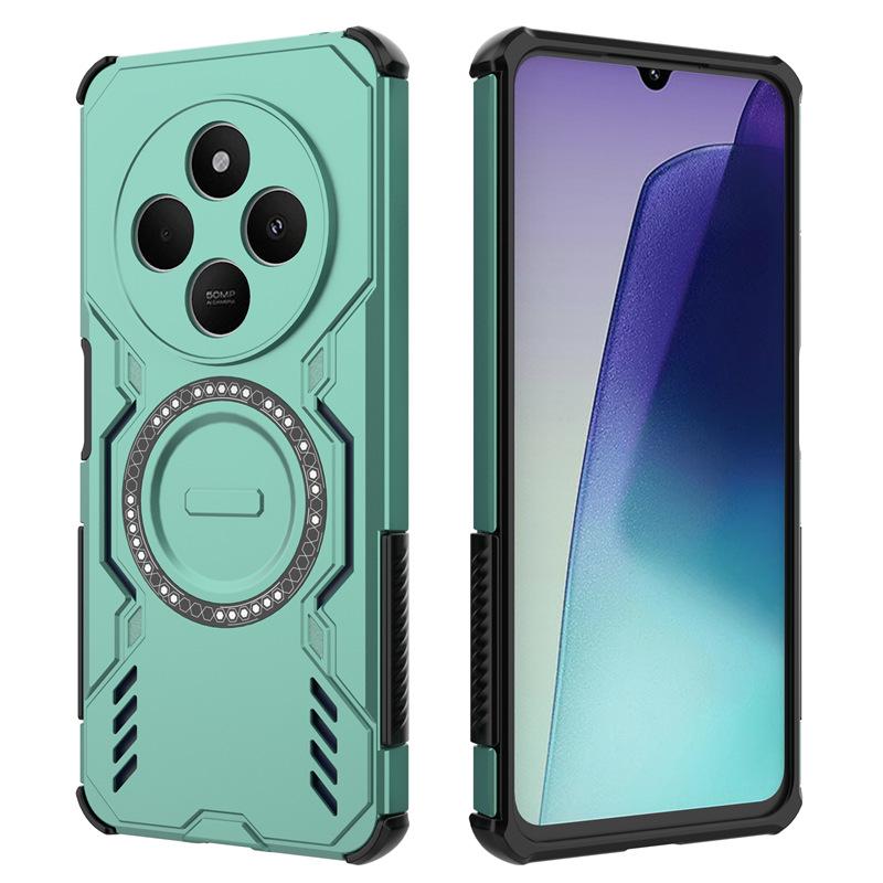 Applicable to Xiaomi Redmi 15C butterfly armor magnetic mobile phone case Redmi 14C heat dissipation and anti-drop Redmi A4 protective case