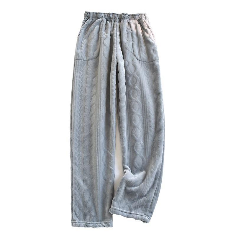 Women's Fashion Fleece Line Thickened Long Pajama Pants
