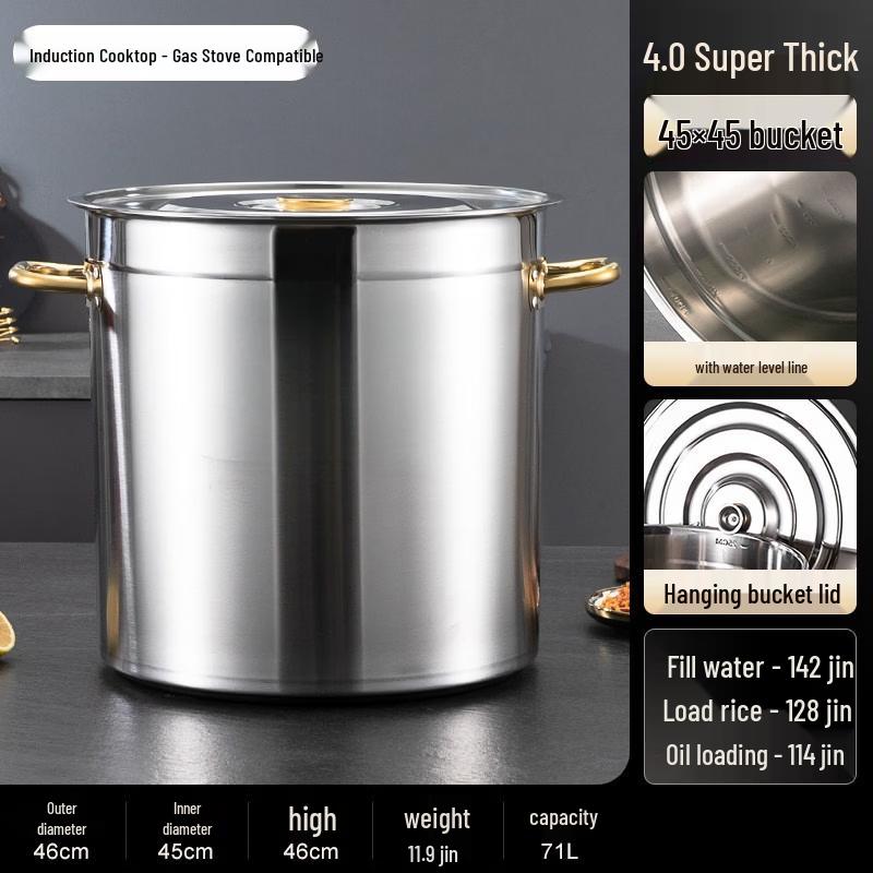 

Stainless Steel Commercial Soup Pot with Lid