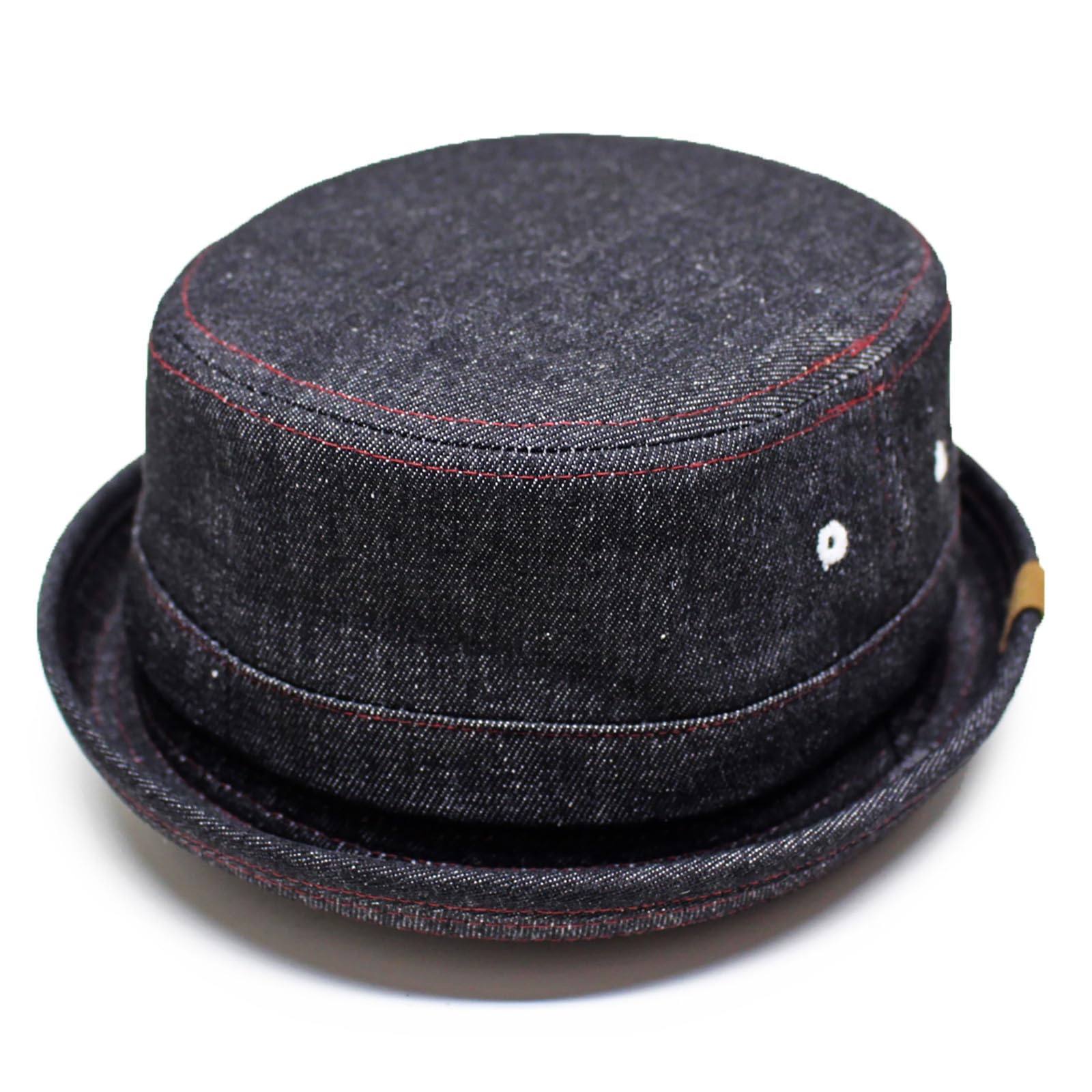 

Индивидуальные большие размеры DENIM PORK PIE denim pork pie 2WAY black denim [Reuben] дизайн, в наличии, ШЛЯПА, шляпа, БЕСПЛАТНО,