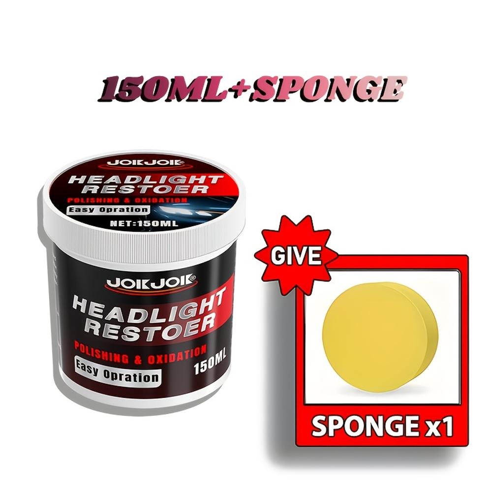 

Премиальный набор для восстановления фар автомобиля - Универсальный полировальный крем для восстановления фар, устраняет пожелтение, помутнение и окисление