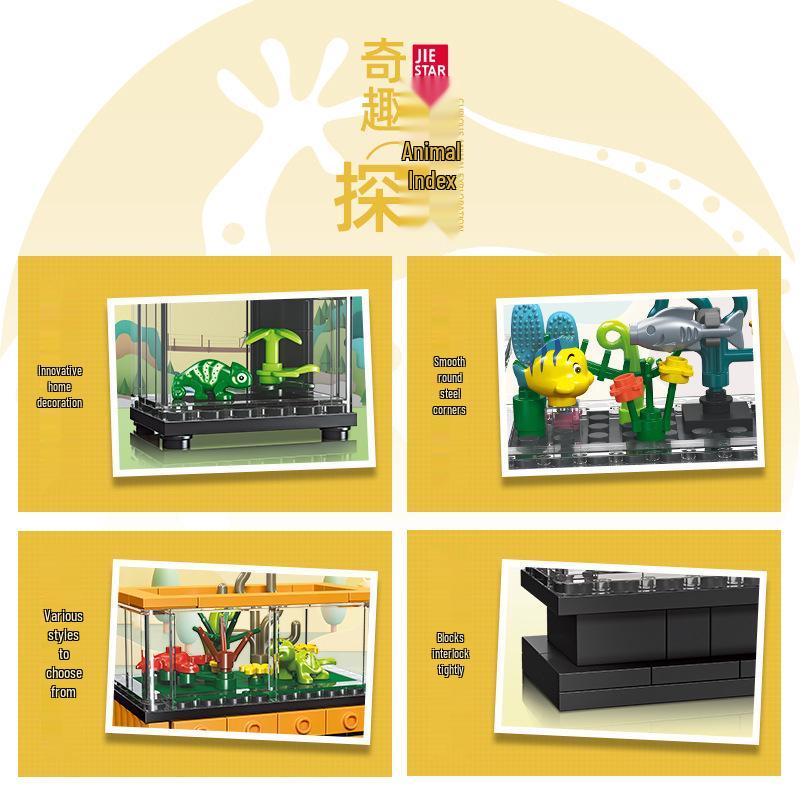 

Mini Fish Tank Building Block Model - Children s Indoor Decoration and Toy