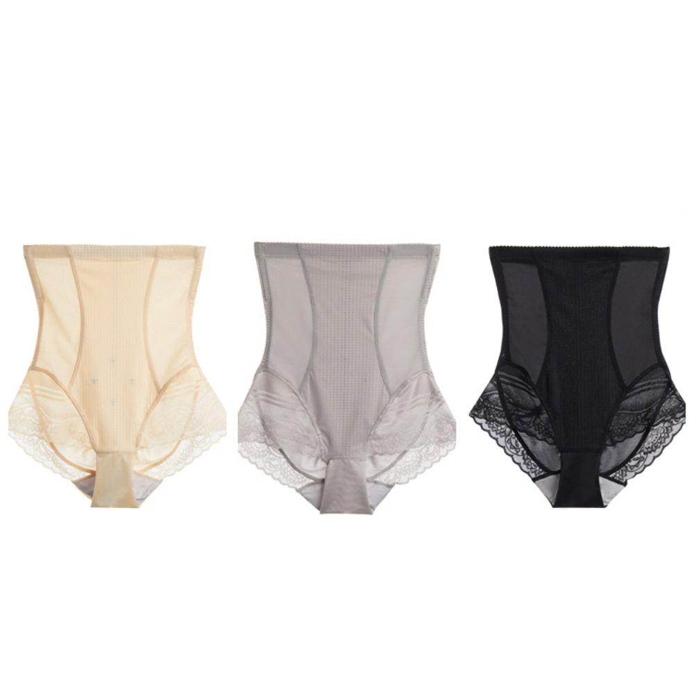 Lace Flower Postpartum Panties High Waist Slim Seamless Underwear Breathable Hip Lift Shaper  Women