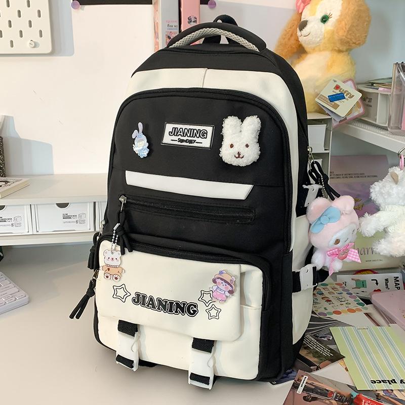 School bag Children's elementary school students Girls Junior high school students High school two-piece set Backpack