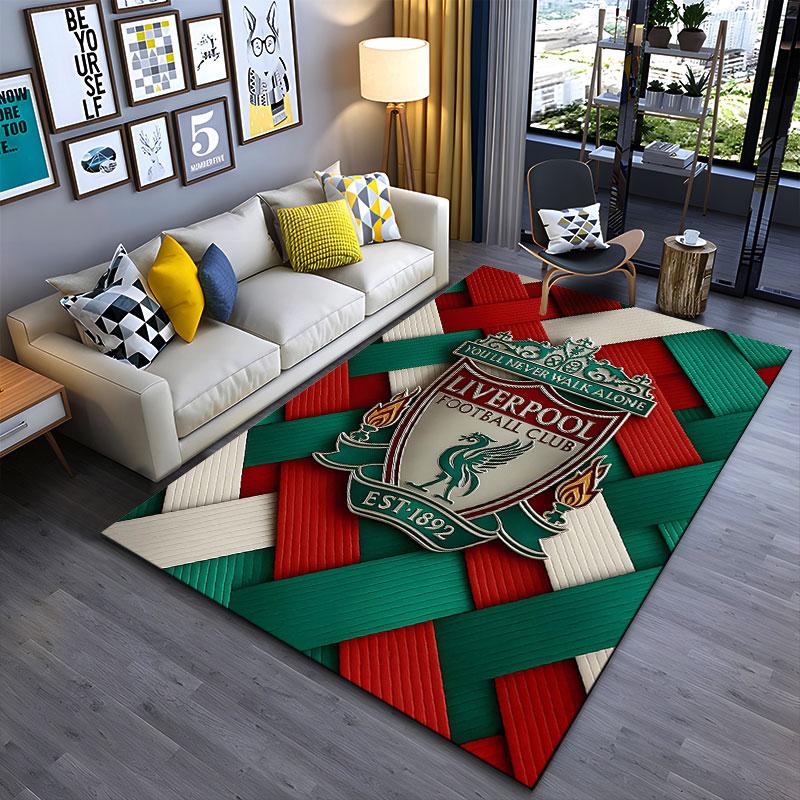 Liverpool Football Club Logo Carpet Suitable As a Non-slip Mat for the Living Room or Bedroom Sofa
