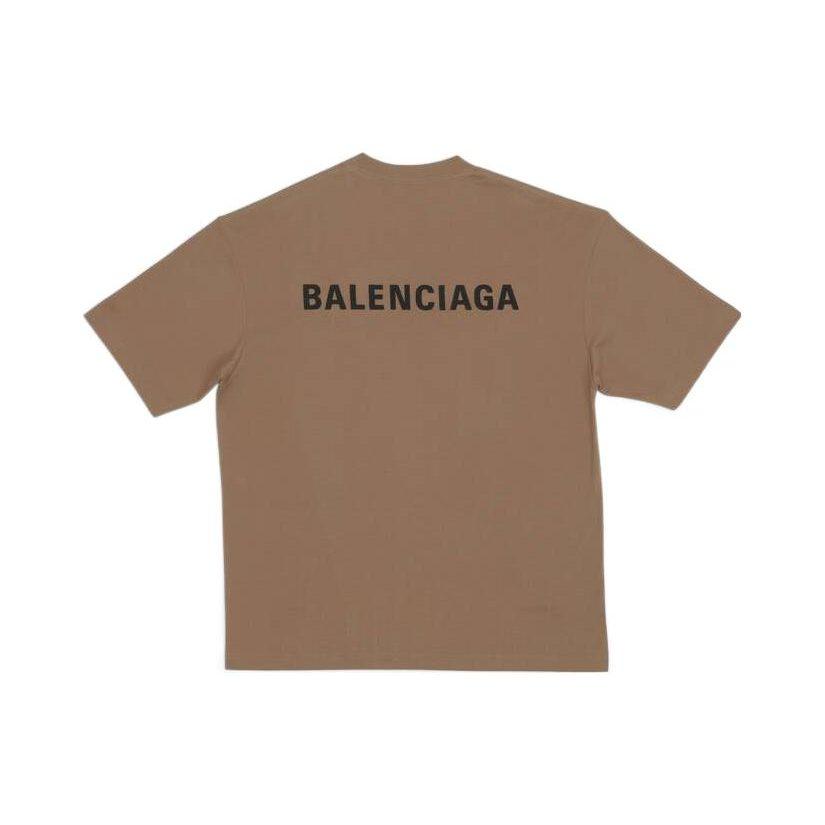 Balenciaga Back Logo Regular Fit Vintage T shirt 612966TMVF47761