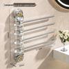 Rotating Wall-Mounted Towel Rack with Suction Cups - Punch-Free, Multi-Functional, Multi-Pole Design for Bathrooms