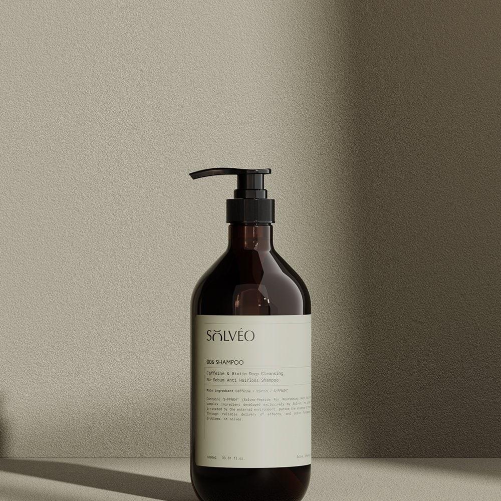 Caffeine & Biotin Deep Cleansing Oily Scalp Strengthening Anti-Hair Loss Shampoo Large Capacity 1000ml