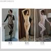 3 Colors, Black Body Bodie with Open Crotch, Teddy, Body Stockings, Transparent Whole Woman with Long Sleeves, Sexy Lingerie