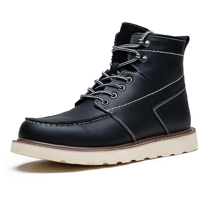 Herrenschuhe in Übergröße 2025 Frühling und Herbst neue Retro Martin Stiefel Amerikanische Stiefeletten Outdoor Workwear Stiefel