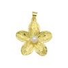 Personalized Light Luxury Copper Plated With Pearls, Heart-Shaped Love Bee Flower Necklace Pendant Accessories