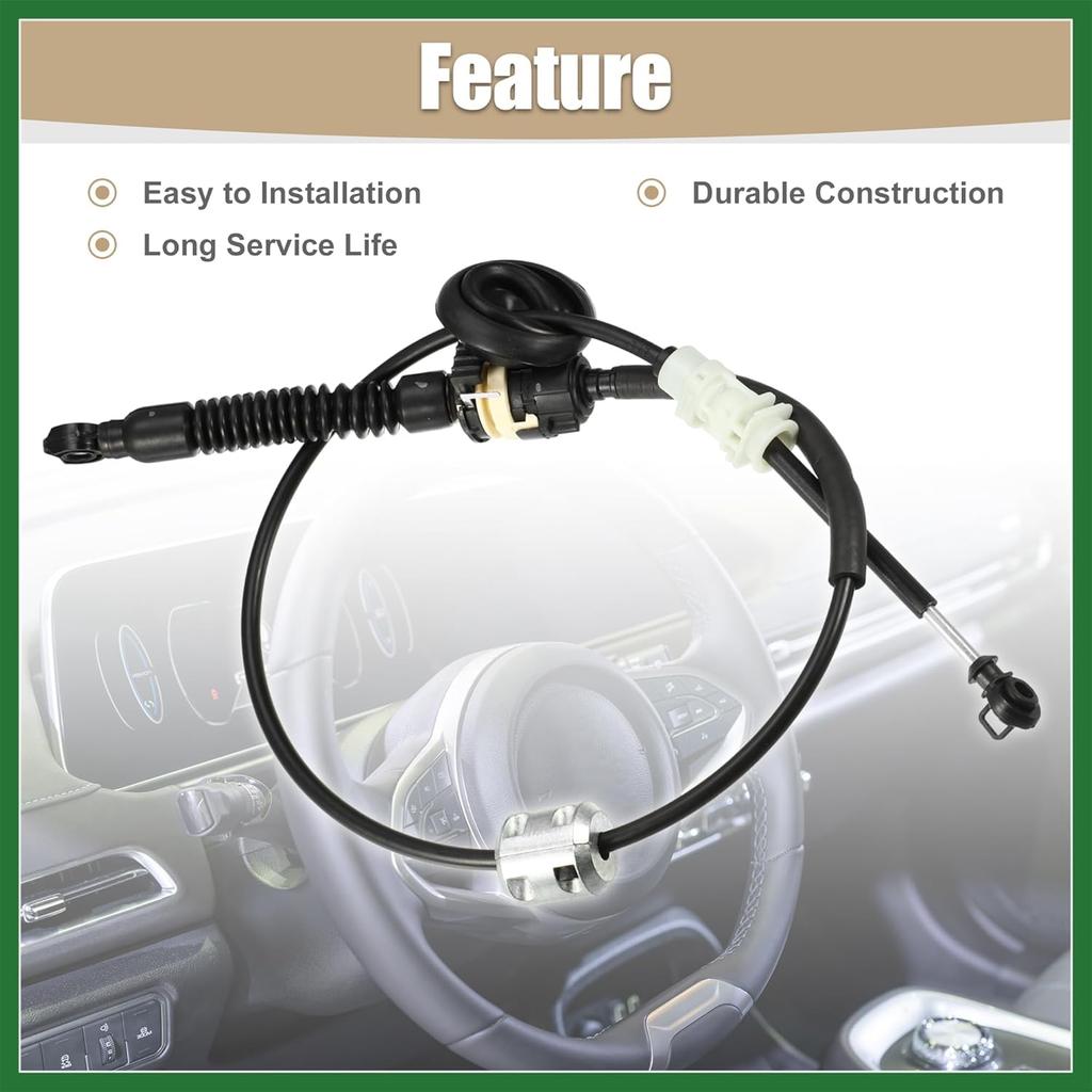 Motoforti Automatic Transmission Shifter Cable Gear Shift Control Lever Selector Cable No.52109667AE for Jeep Grand Cherokee 2005-2007 Long-lasting