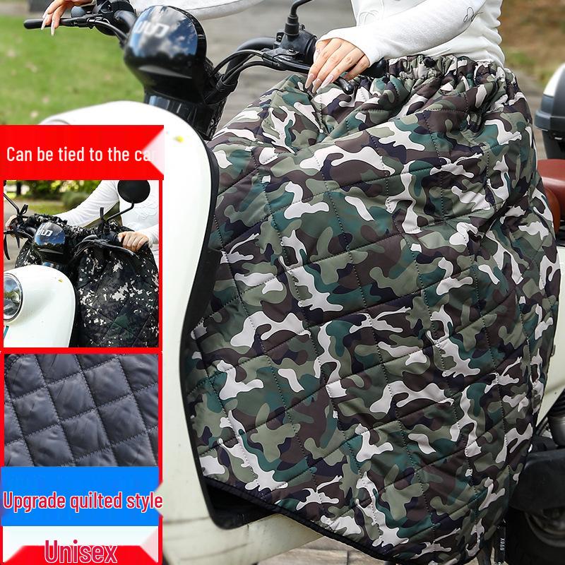 Electric Car & Motorcycle Windproof Skirt: Autumn/Winter Waterproof Warm Knee Pads for Adults & Children