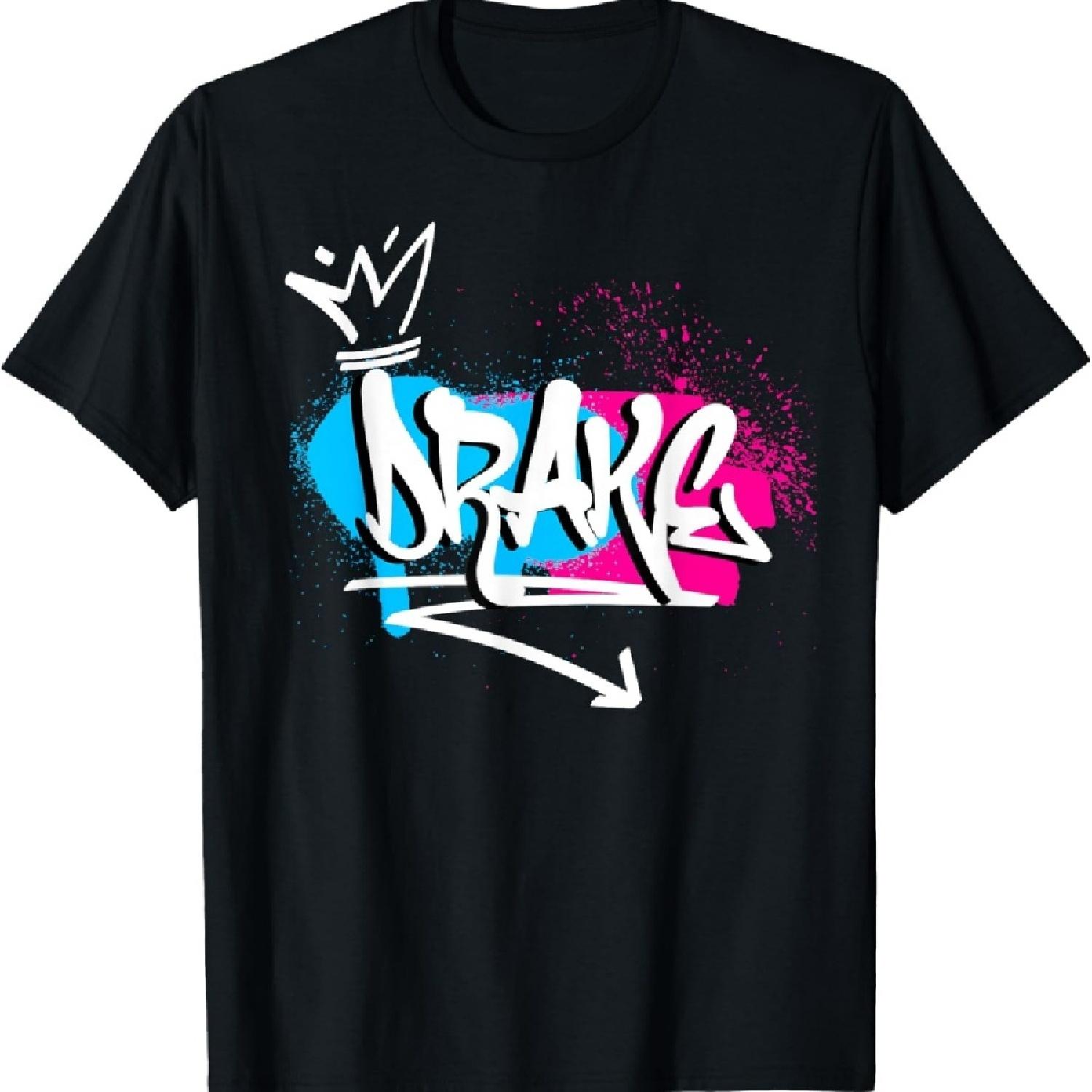 

Man Boys Funny Gift Idea Humor Name for Drake T-Shirt XXXL чорний