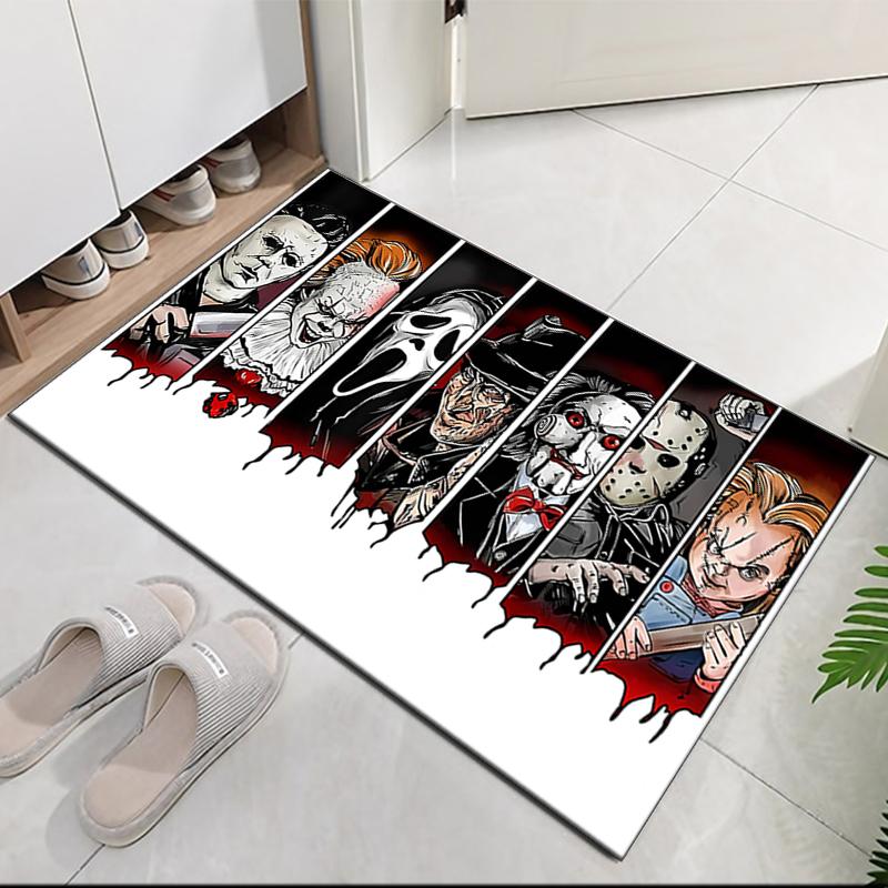 Halloween Horror Printed Carpet, for Office Chair Living Room Bedroom Kitchen Room Decor Gifts.