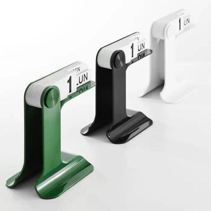 Pagină cu calendar de birou Flip Desk Calendar Creativ, simplu, pentru decorare a casei, pagină care se întoarce Ornament pentru masă în picioare Articole de birou