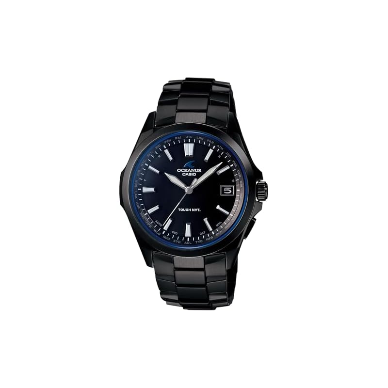 Casio Oceanus Watch (Official Japanese Product), Radio-Controlled Solar, OCWS100B1AJF, Black