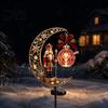 Gift for Gardening Enthusiasts Solar Christmas Yard Stakes Light, Nutcracker Soldier/Angel/Red Bird/Snowman Outdoor Garden Lamp, Decorations