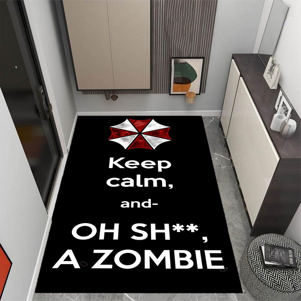 Resident Evil: Regenschirm Horror Teppich Design für Studentenwohnheim Küche Spielzimmer Balkon Rutschfester Teppich Büros Dekorieren Geschenk für Festivals