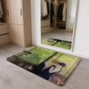 T-Tamako Market Floor Mat Flannel Door Mat Non-Slip Absorbent Washable Indoor Home Rug