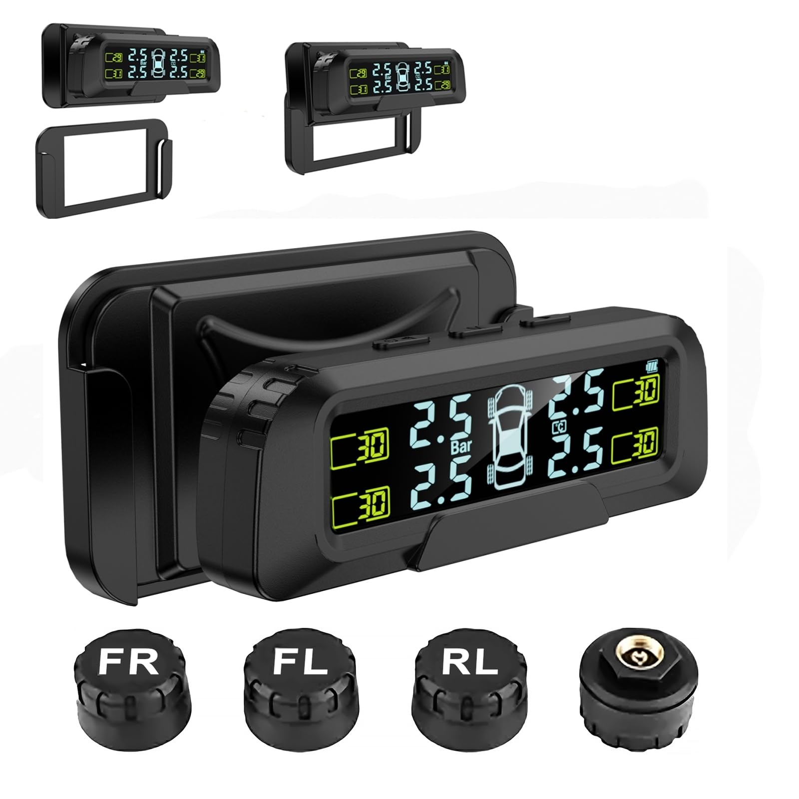 

Tigwiss Tire Pressure Monitor, Air Pressure Sensor, TPMS (Separated Bracket), Vibration Sensor, Tire Pressure