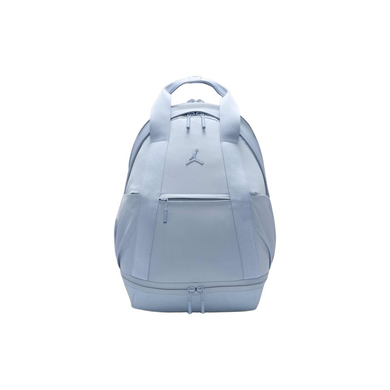 Jordan Sports Casual Solid Color Zipper Backpack Unisex Backpacks Blue Gray WA0868-B18