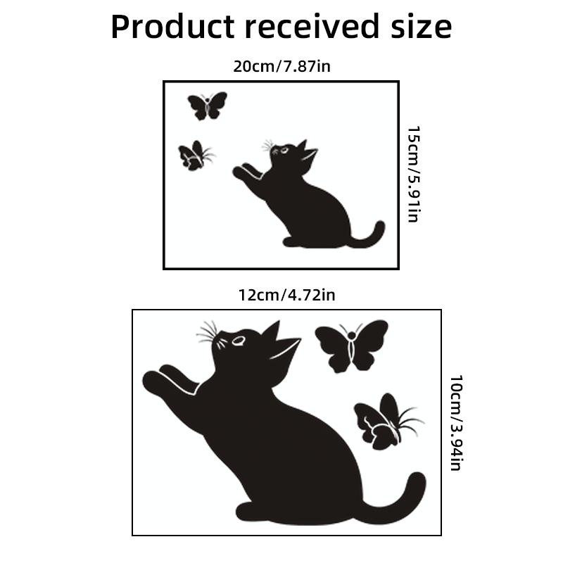 

New Halloween Cartoon Black Kitten Halloween Party Atmosphere Switch Sticker Decorative Sticker Self-adhesive Switch Sticker