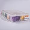 120-Color Hand-Embroidered Cotton Thread Set in Plastic Box for Cross Stitch & Sewing