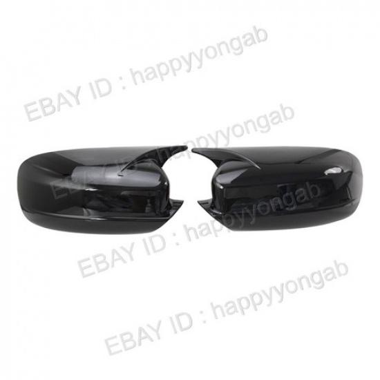 Rearview Mirror Cover Trim Horn Overlay For 2011- Chrysler 300 Glossy Black